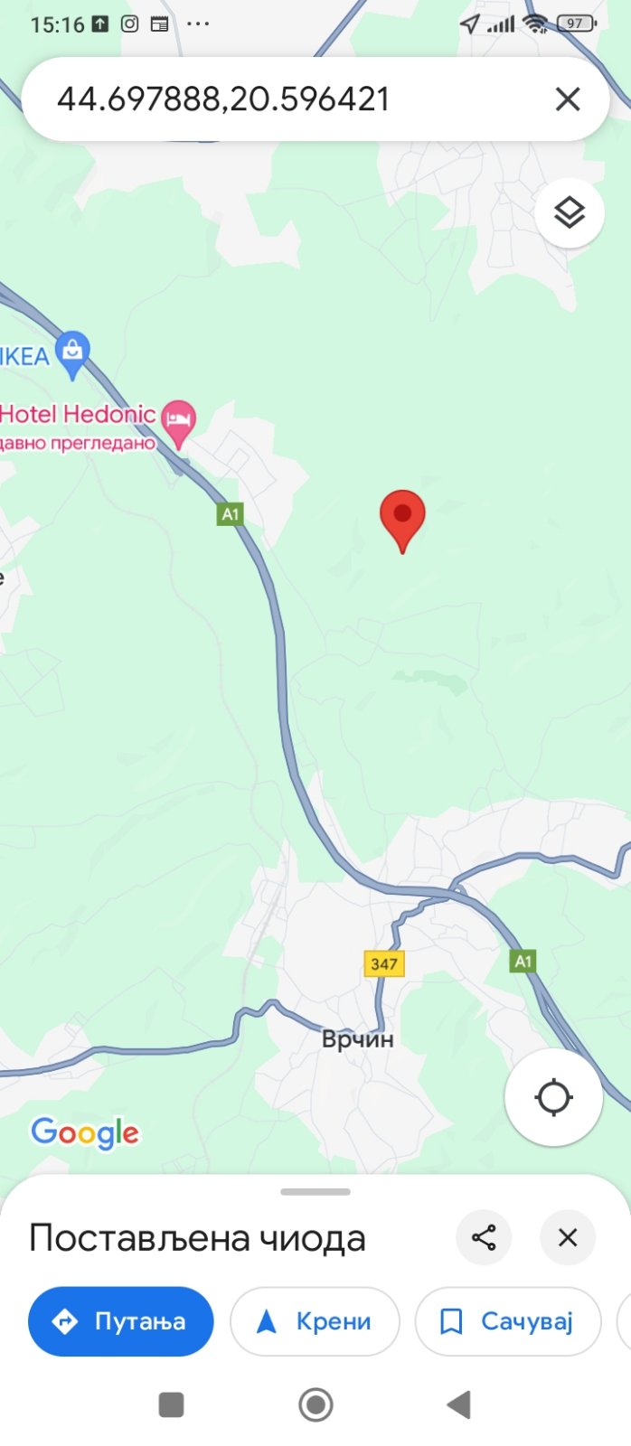 Plac 50ari sumsko zemljiste Transped 1