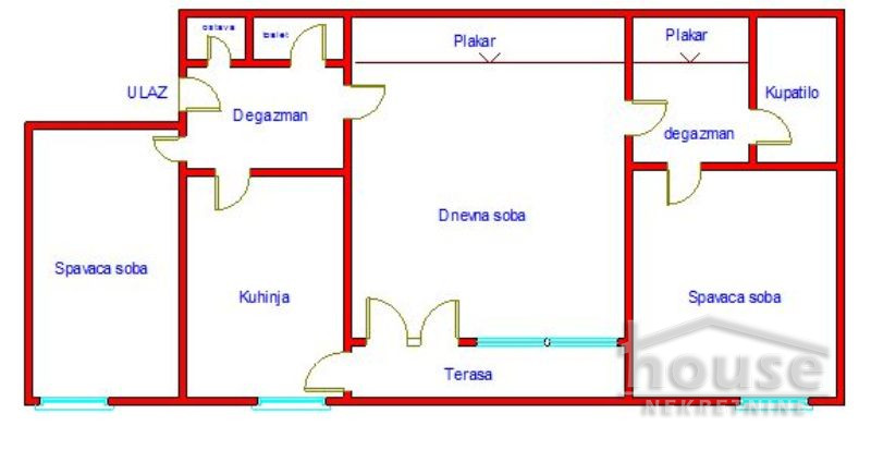 Stan,NOVI SAD,LIMAN 1 81m2,175200€ , ID: 1060239 2