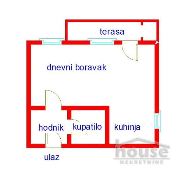 Stan,NOVI SAD,CENTAR 32m2,84460€ , ID: 1061624 2
