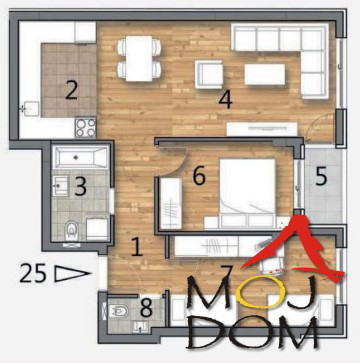 Stan,NOVI SAD,TELEP,kv: 63, € 154350, ID: 1028885 7