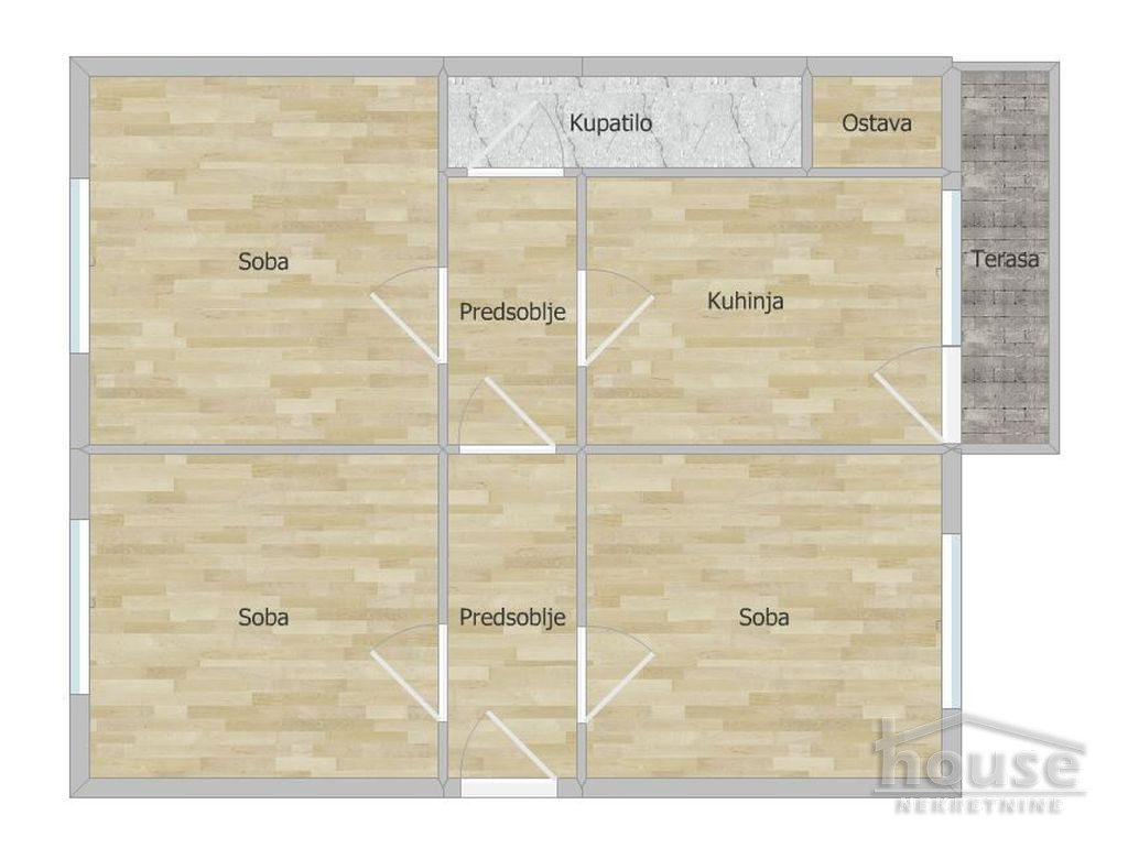 Stan,NOVI SAD,CENTAR 82m2,253380€ , ID: 1062238 9