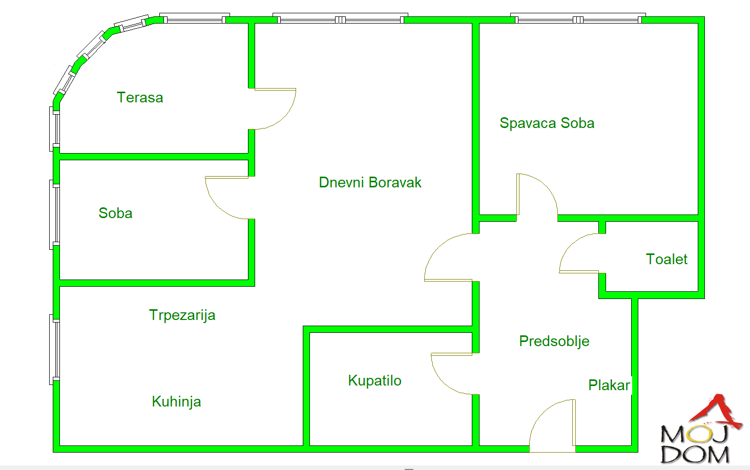 Stan,NOVI SAD,BULEVAR,kv: 59, € 155000, ID: 1029028 18
