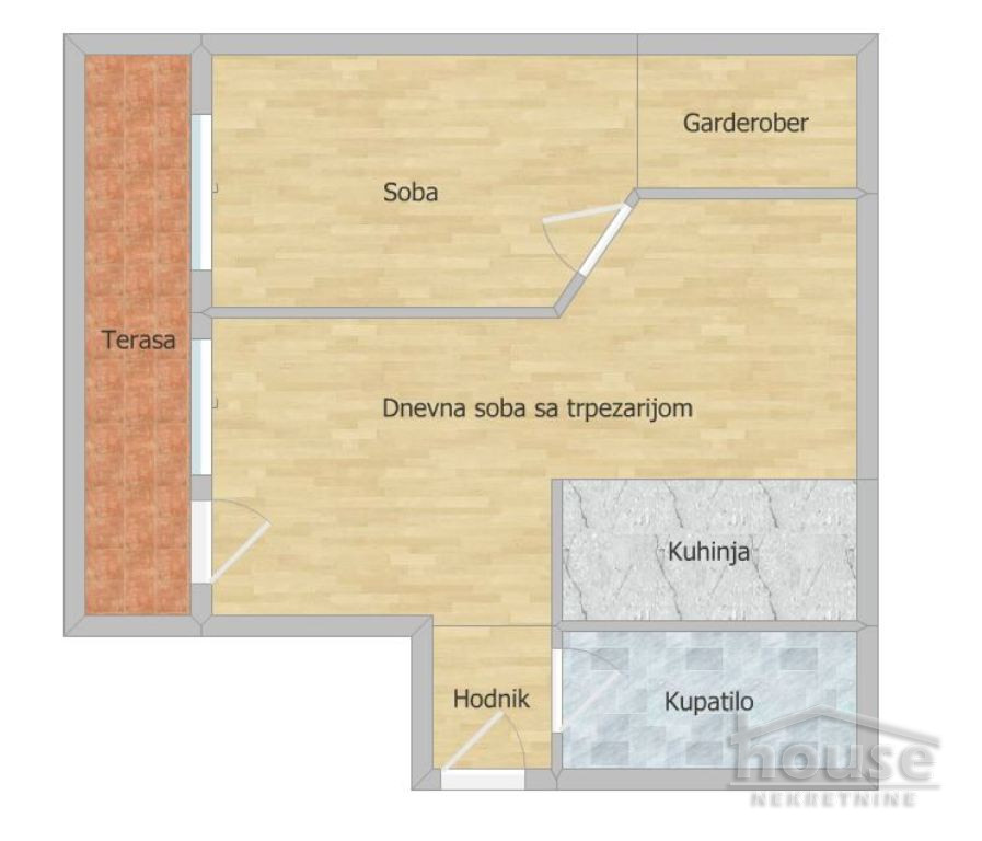 Stan,NOVI SAD,CENTAR 47m2,118970€ , ID: 1062437 2