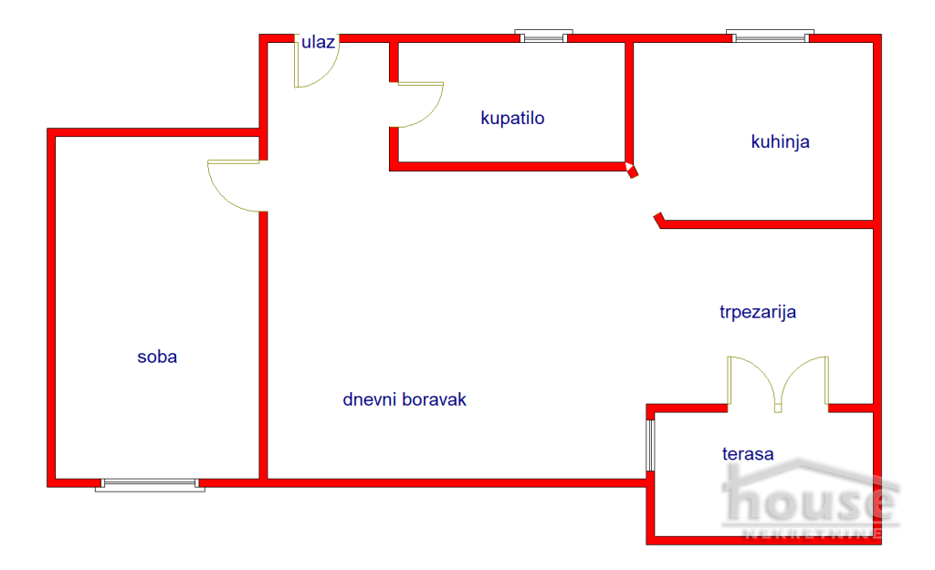 Stan,NOVI SAD,GRBAVICA 46m2,123600€ , ID: 1061872 2