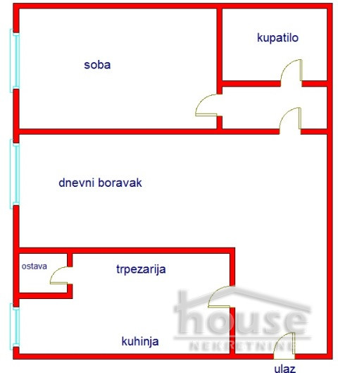 Stan,NOVI SAD,SATELIT 47m2,77250€ , ID: 1062475 9