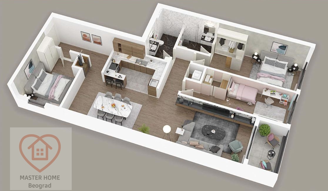 VRAČAR LUX NOVOGRADNJA  Izuzetna lokacija mirna jednosmerna ulica 2