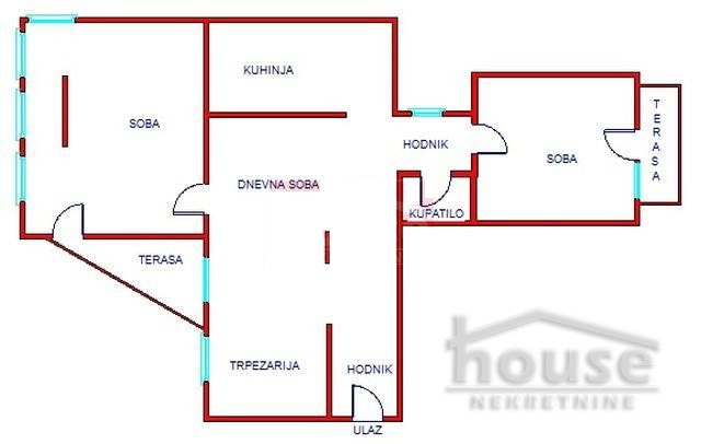 Stan,NOVI SAD,CENTAR 83m2,309000€ , ID: 1062553 2
