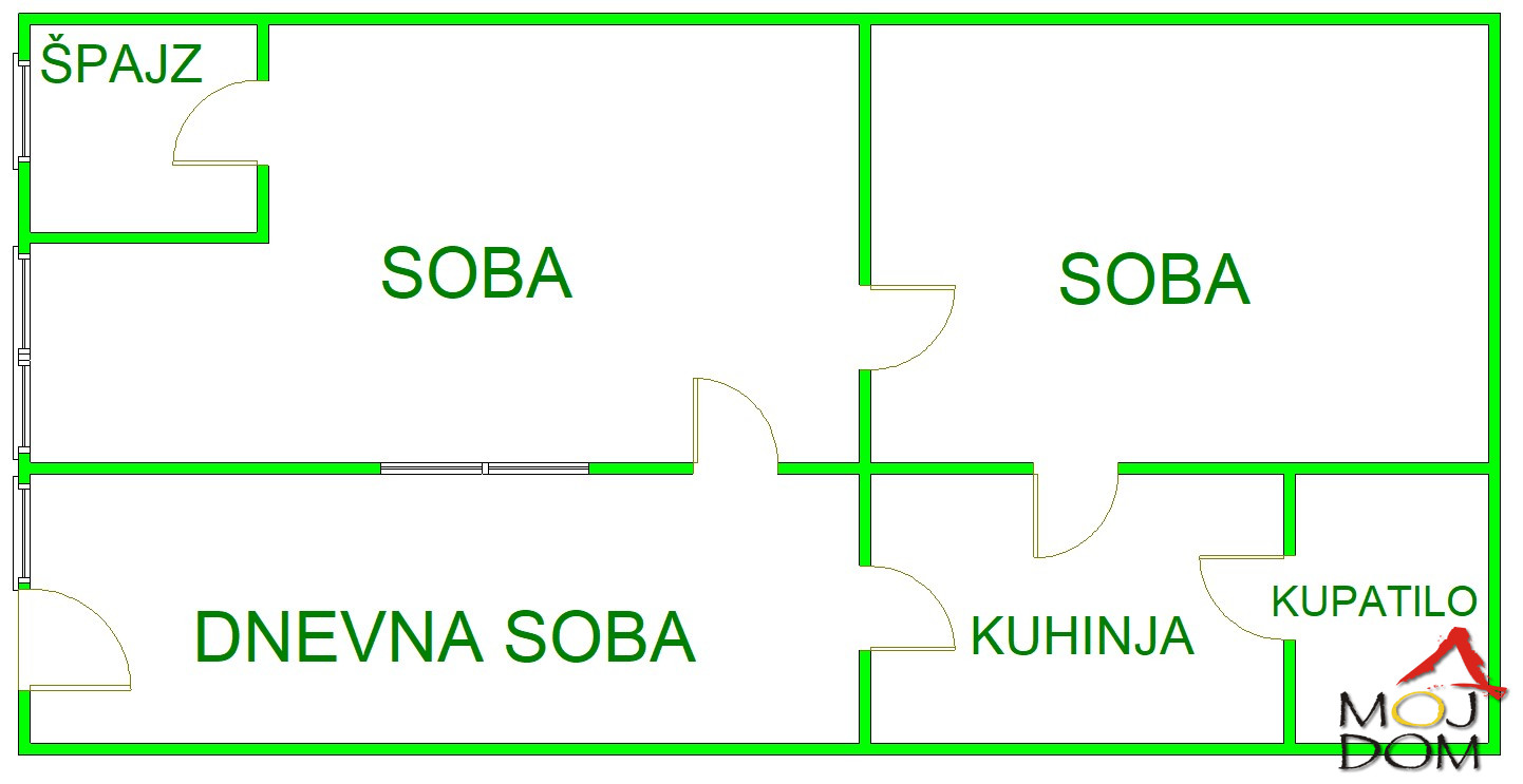 Stan,BEOČIN,BEOČIN,kv: 30, € 43250, ID: 1028939 16