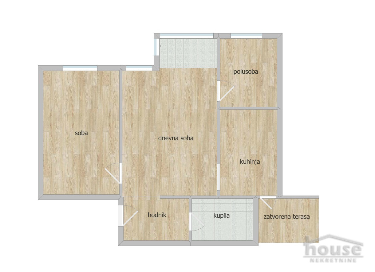 Stan,NOVI SAD,BULEVAR 50m2,123600€ , ID: 1062376 14