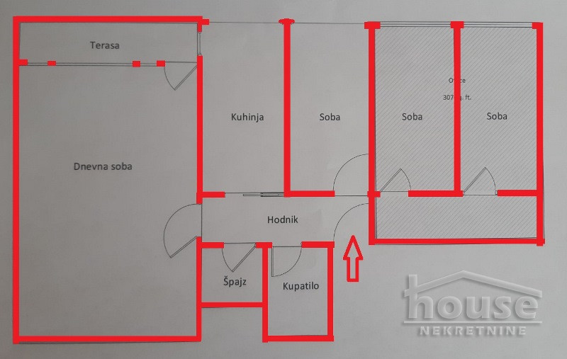 Stan,NOVI SAD,LIMAN 2 75m2,185300€ , ID: 1056805 2