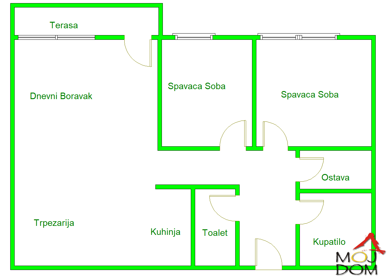 Stan,NOVI SAD,ŠONSI,kv: 58, € 193600, ID: 1029097 27
