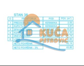 Jednosoban stan, 45.14 m2, Palilula, Mokranjčeva ID: p-012622 9