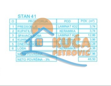 Jednosoban stan, 47.96 m2, Palilula, Mokranjčeva ID: p-012623 9