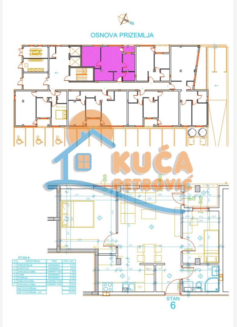 Jednosoban stan, 55.66 m2, Palilula, Mokranjčeva ID: p-012615 7