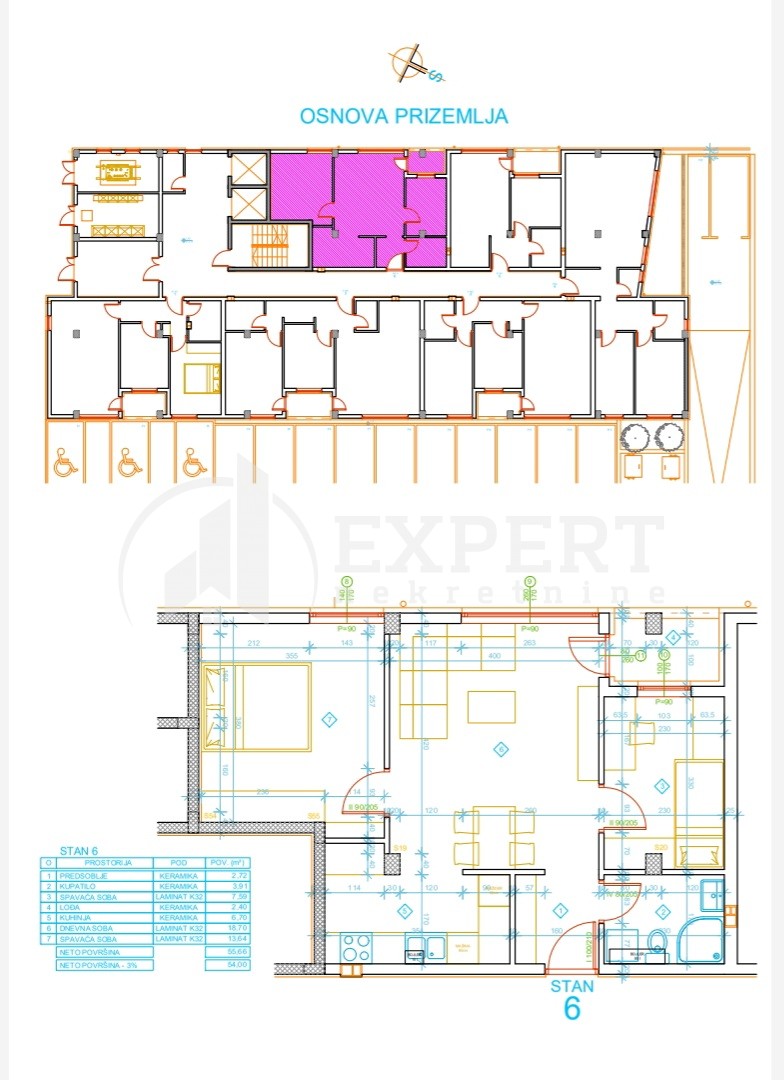 Jednosoban stan, 55.66 m2, Palilula, Mokranjčeva ID: p-012615 7