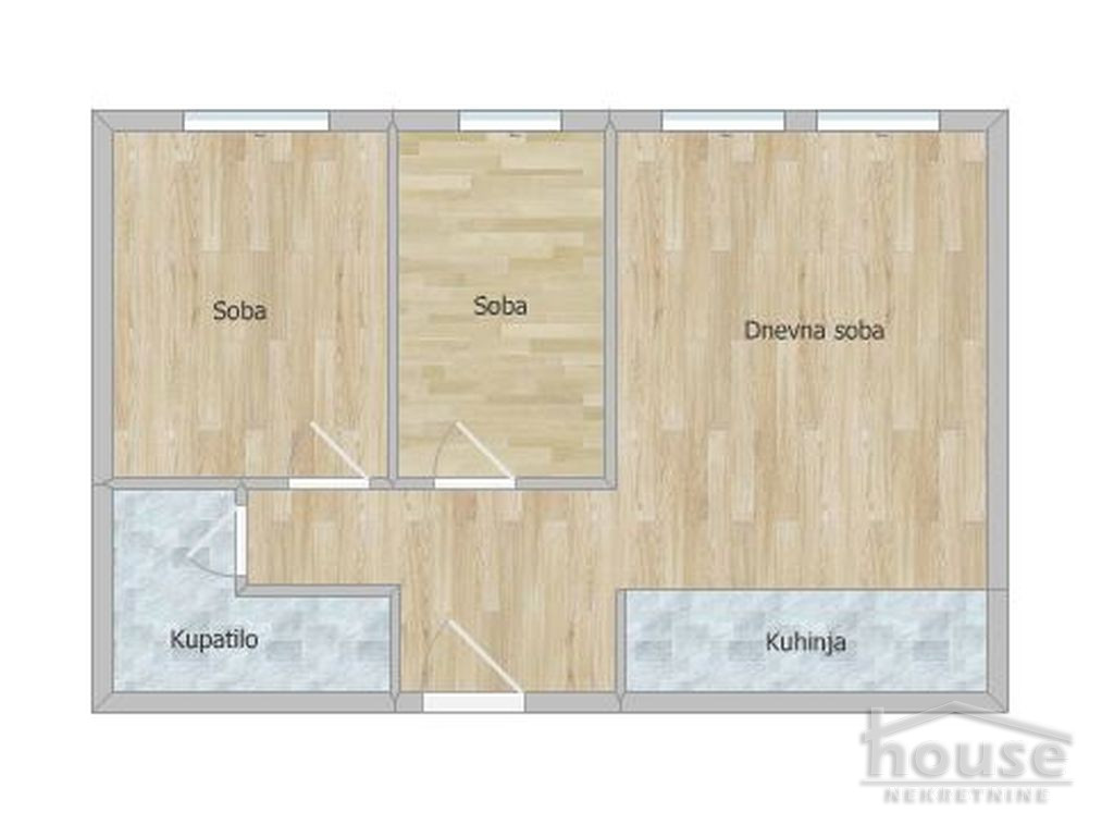Stan,NOVI SAD,NOVO NASELJE -  BISTRICA 49m2,114500€ , ID: 1062332 2
