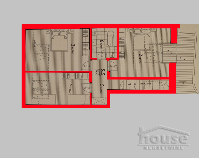 Stan,NOVI SAD,NOVA DETELINARA 111m2,285800€ , ID: 1062626 2