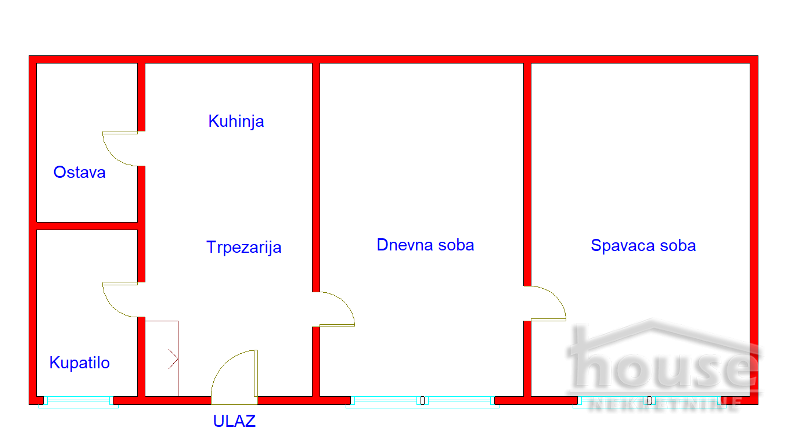 Stan,NOVI SAD,CENTAR 50m2,154500€ , ID: 1062662 2