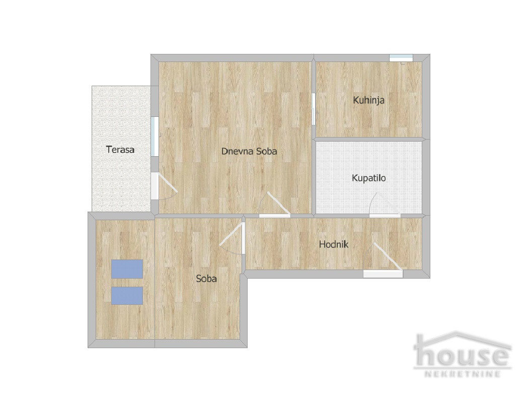 Stan,NOVI SAD,NOVA DETELINARA 45m2,108000€ , ID: 1062682 2