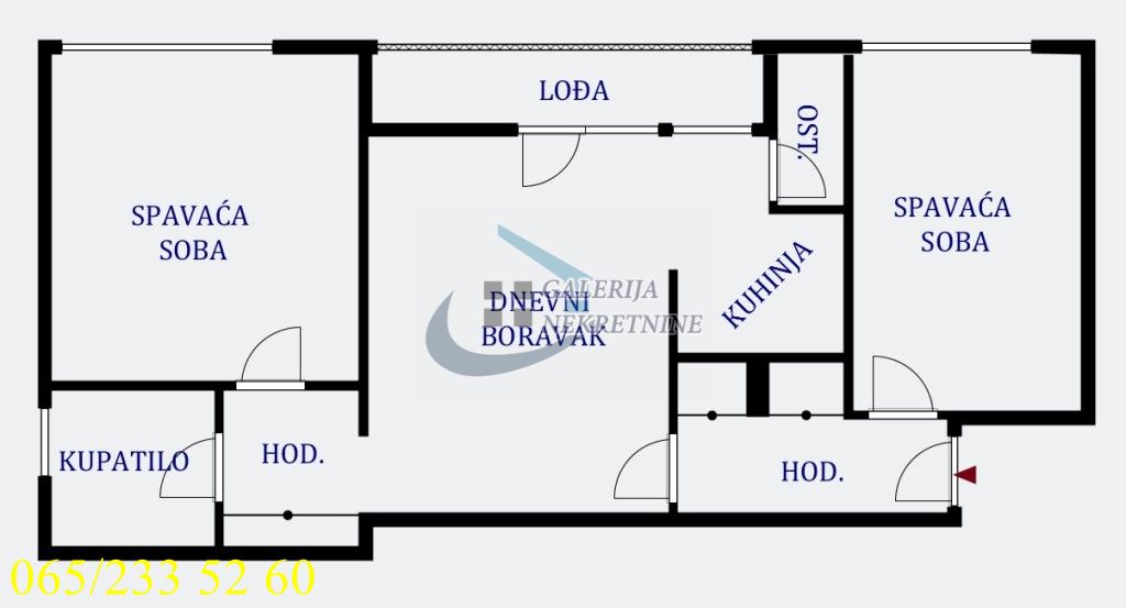 Savski Venac  Dedinje   Stjepana Filipovića 57m2 3