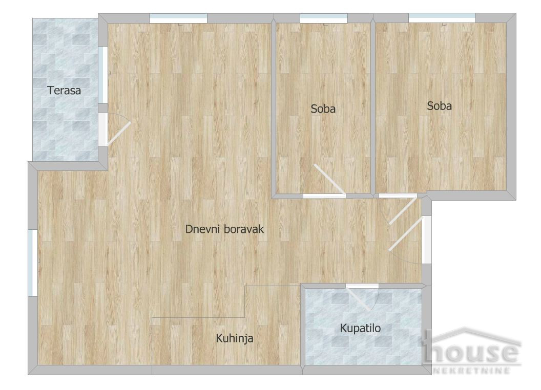 Stan,NOVI SAD,ADICE 55m2,87550€ , ID: 1062434 2