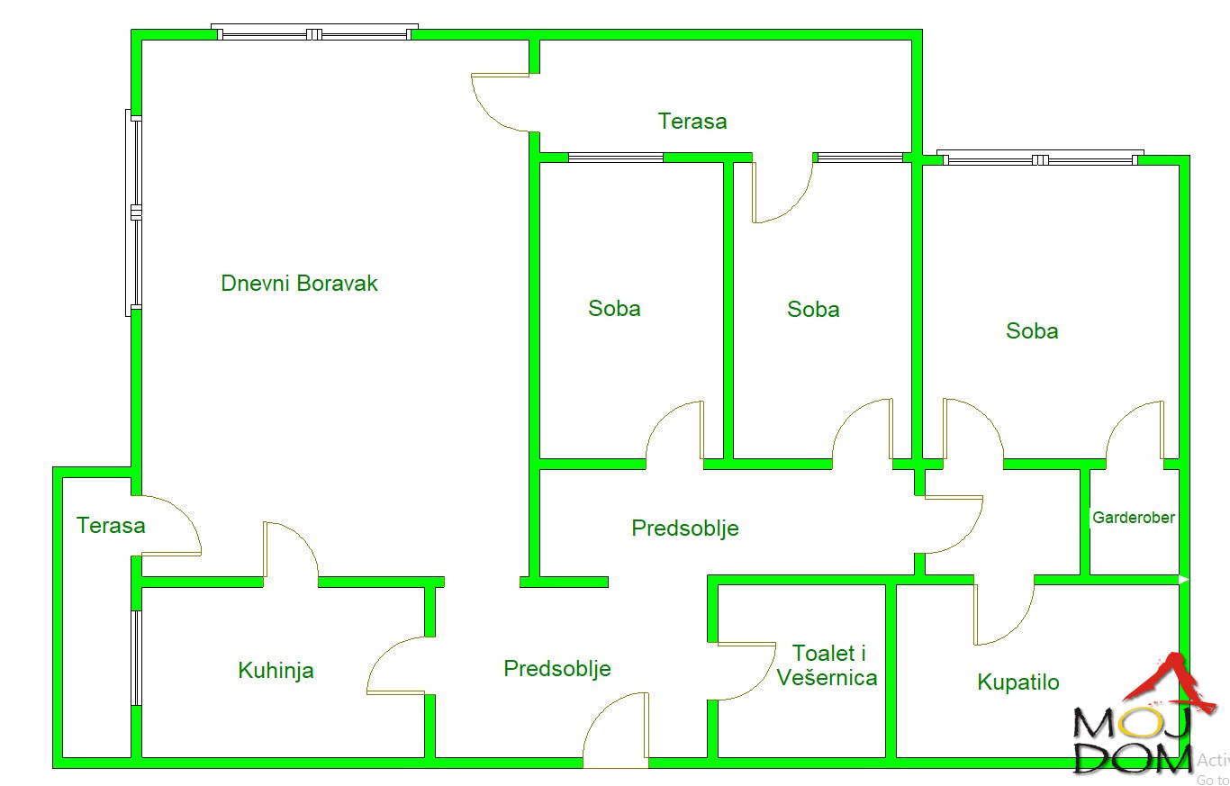 Stan,NOVI SAD,BULEVAR,kv: 108, € 298100, ID: 1028142 20