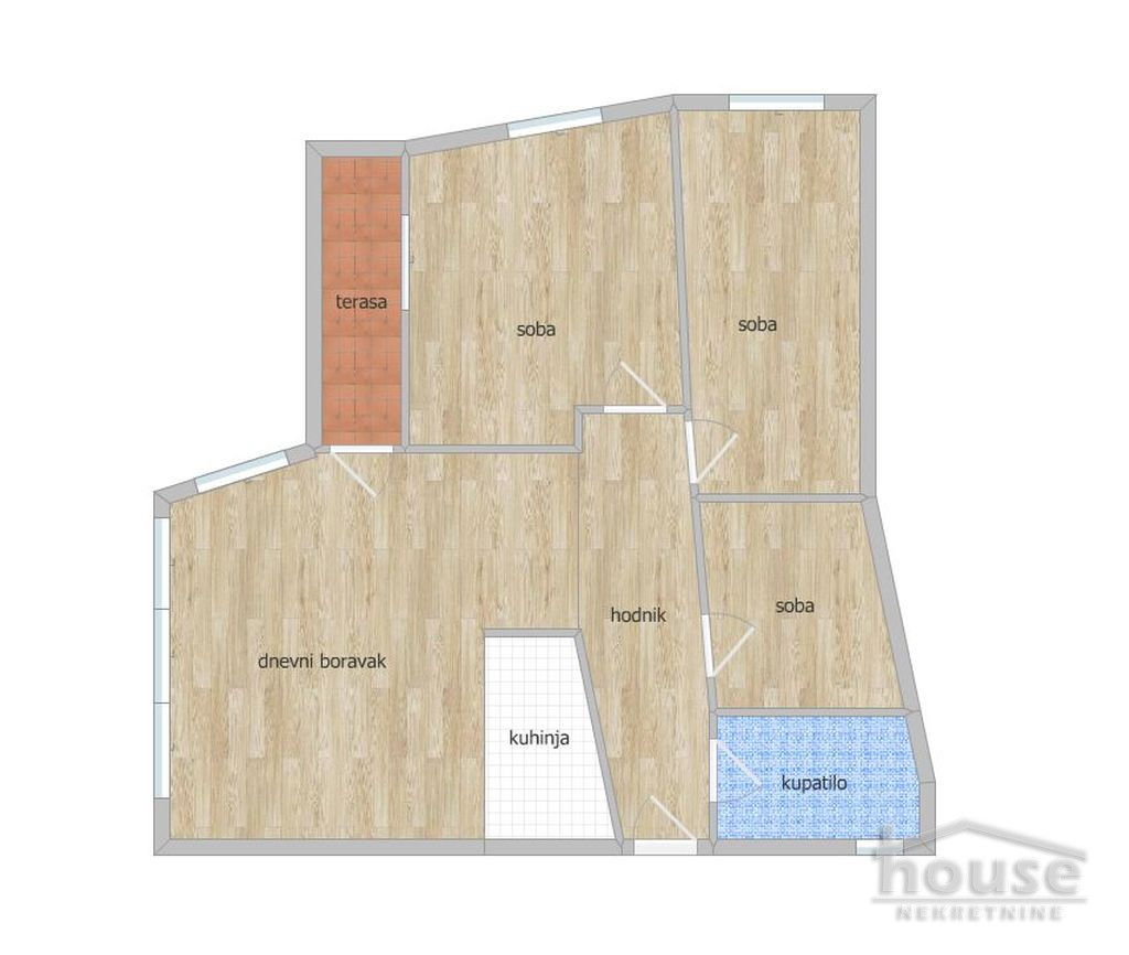 Stan,NOVI SAD,BULEVAR PATRIJARHA PAVLA 61m2,156560€ , ID: 1062713 27