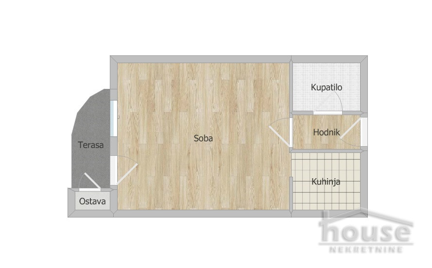 Stan,NOVI SAD,CENTAR 28m2,78280€ , ID: 1062690 2