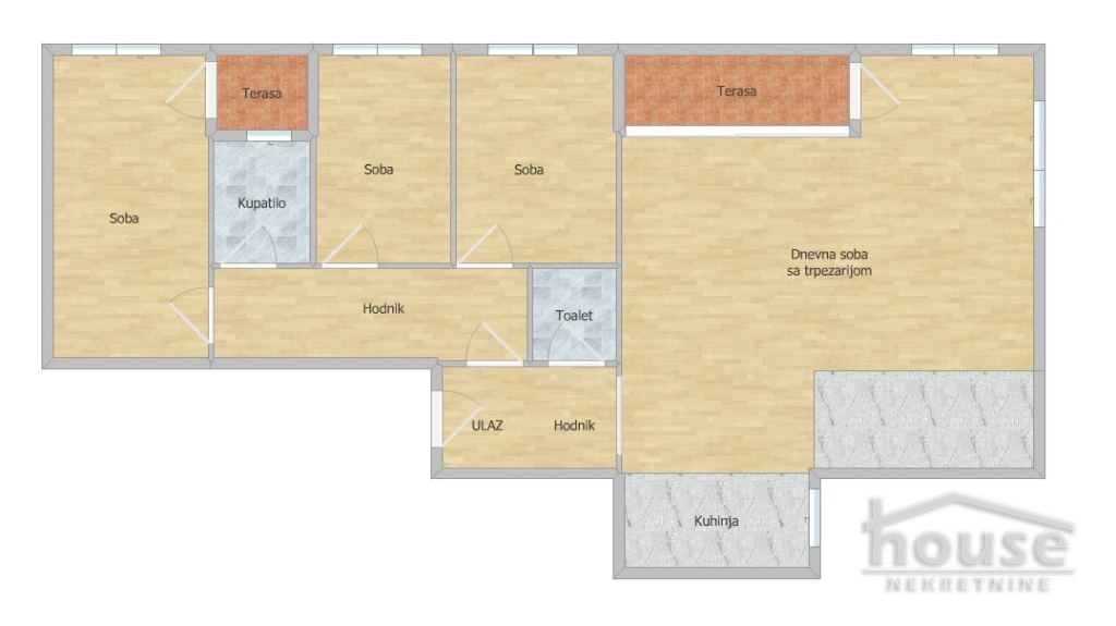 Stan,NOVI SAD,CARA DUŠANA 112m2,365650€ , ID: 1062721 2