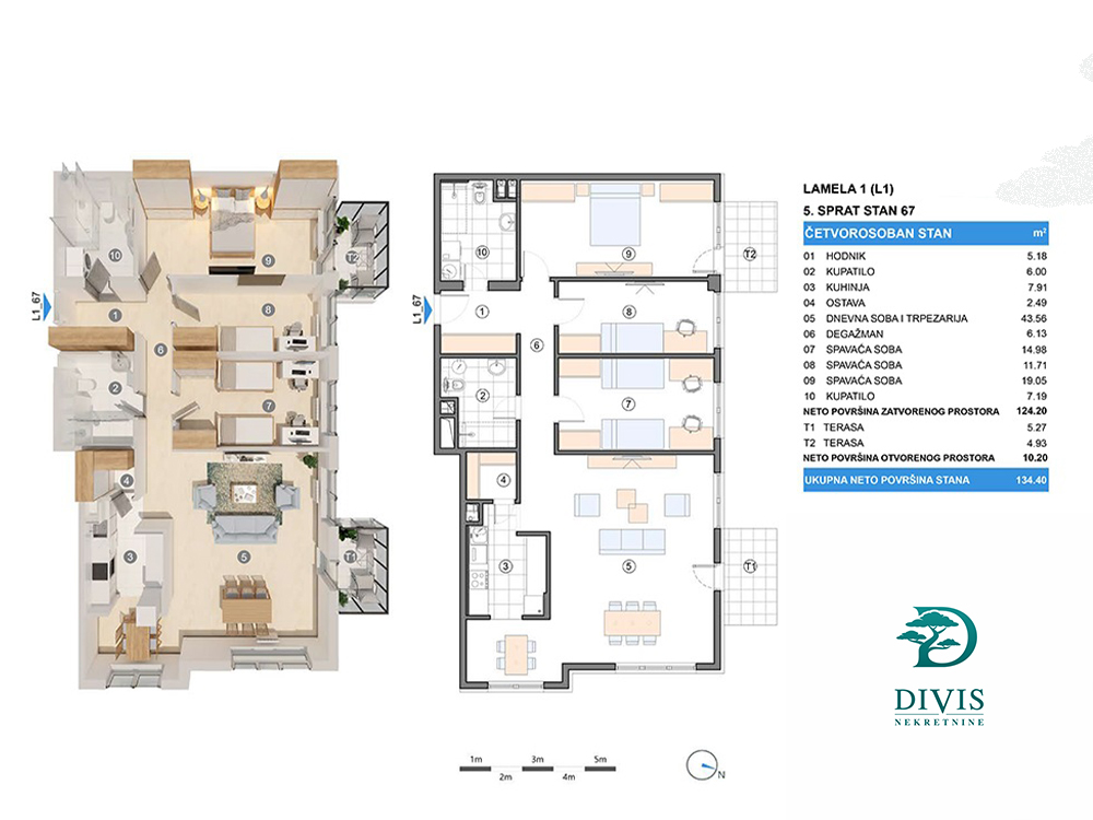 Novogradnja Zemun Gornji grad  četvorosoban  134m2 1