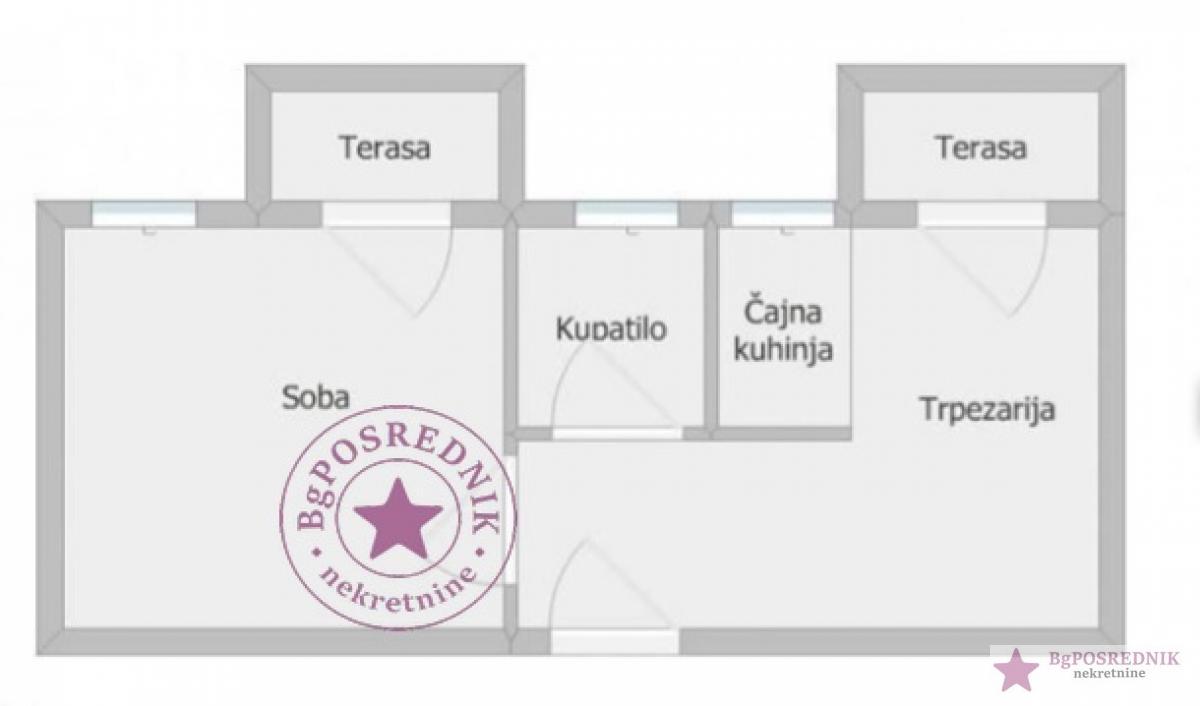 Savski Venac,Dedinje,Borivoja Drobnjakovića,44m2 2