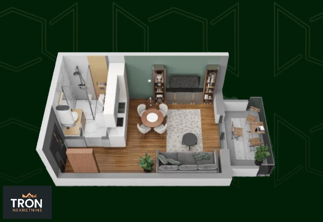 Stanovi u izgradnji u ravnom delu Banje  u blizini kružnog toka 4