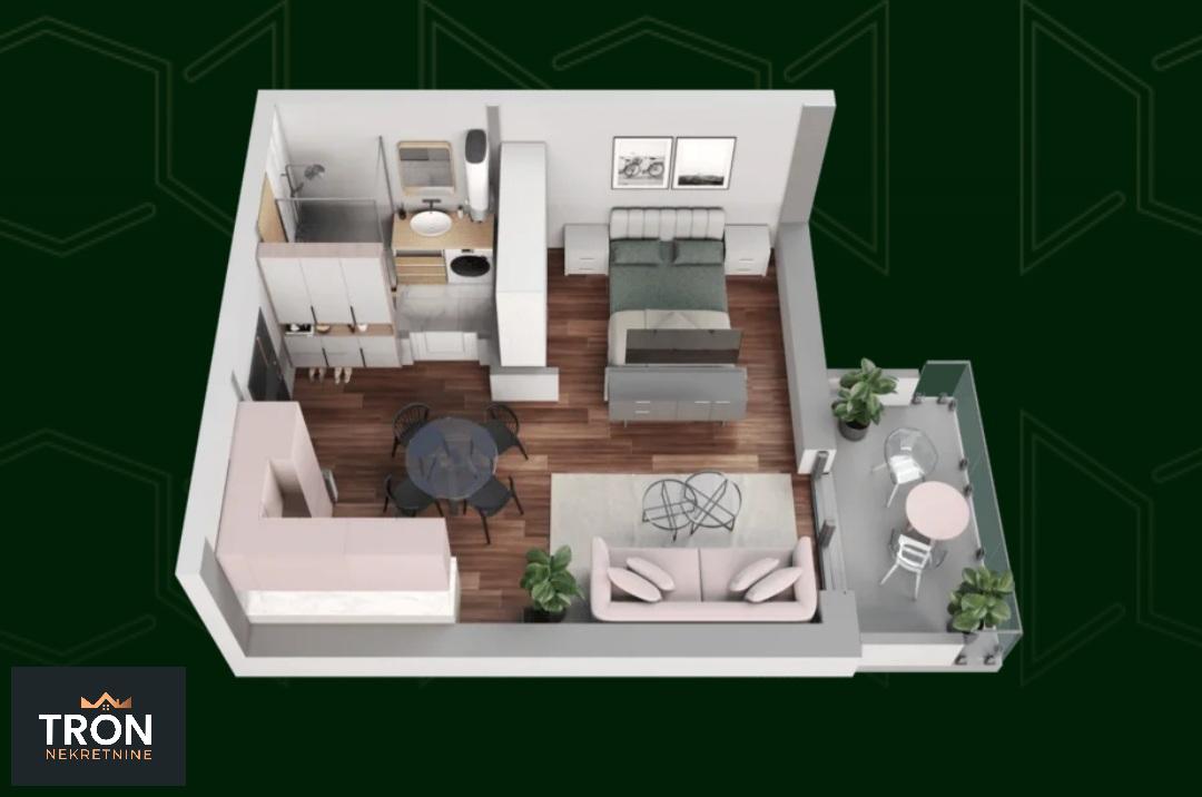 Stanovi u izgradnji u ravnom delu Banje  u blizini kružnog toka 5