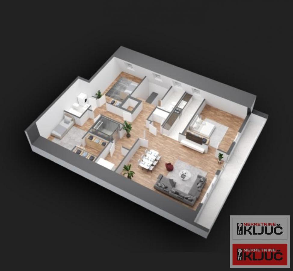 NOVO NASELJE,  Četvorosoban-Penthouse 1