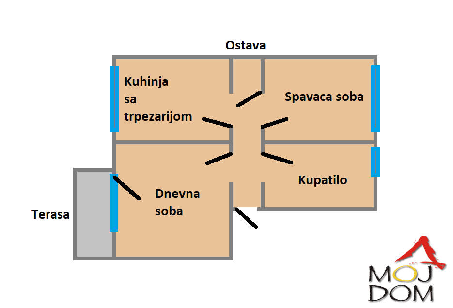 Stan,NOVI SAD,PODBARA,kv: 48, € 123600, ID: 1028467 24