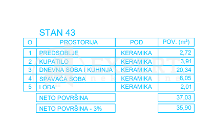 Jednosoban stan, 35.9 m2, Palilula, Zetska ID: p-012998 6