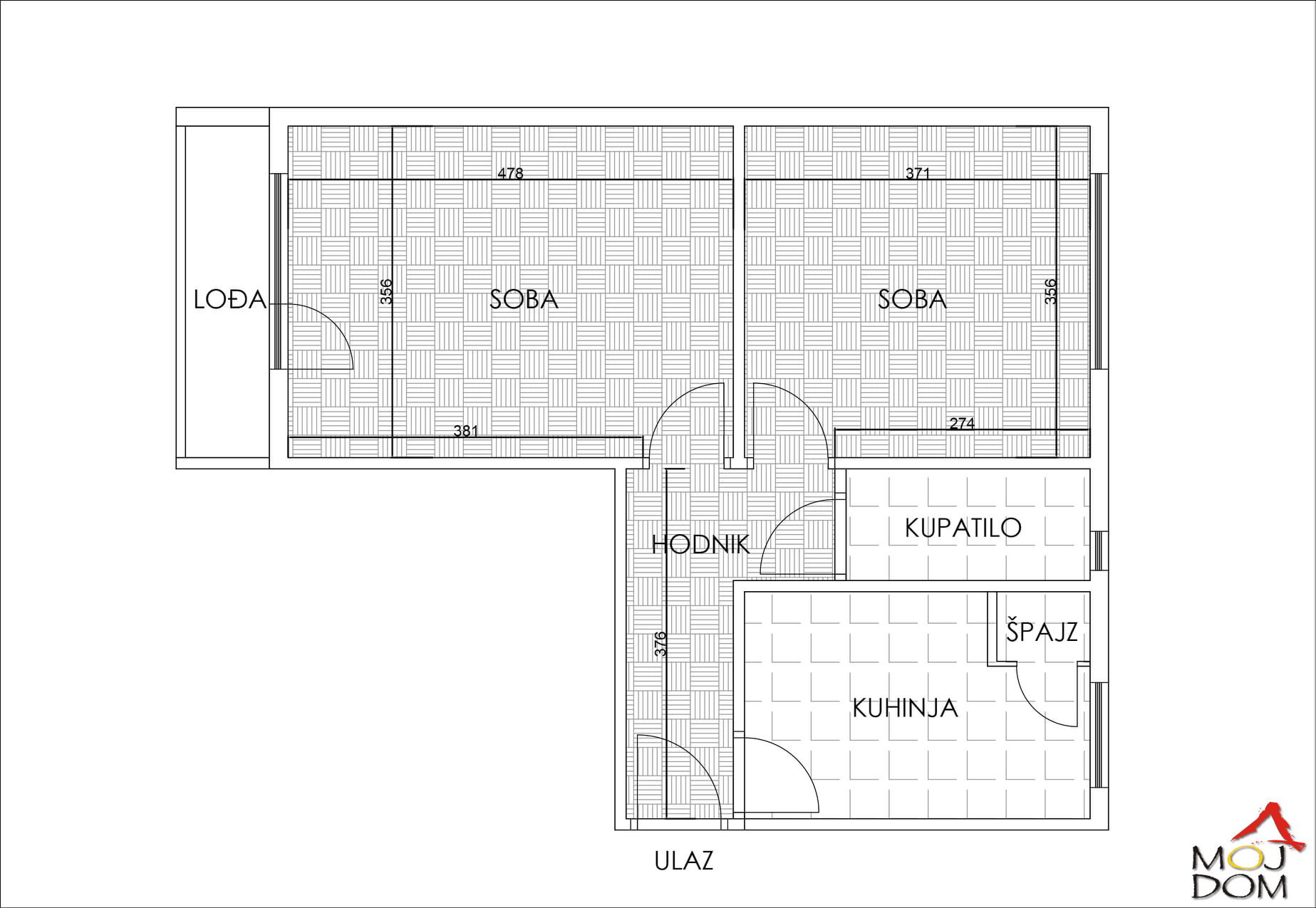 Stan,NOVI SAD,DETELINARA,kv: 50, € 118450, ID: 1029600 14