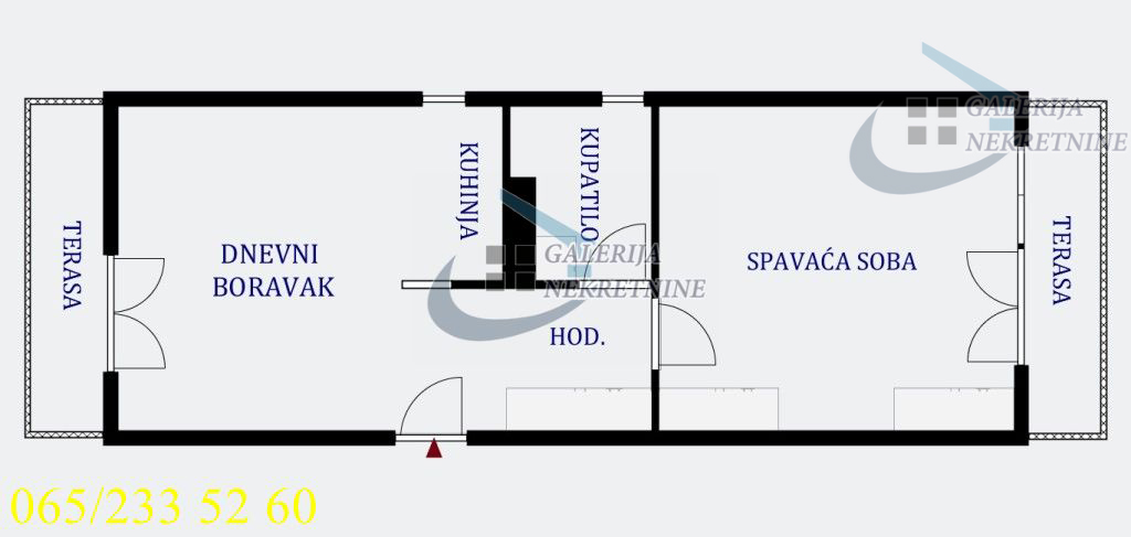Zvezdara  Denkova bašta   Petra Škundrića 55m2 4