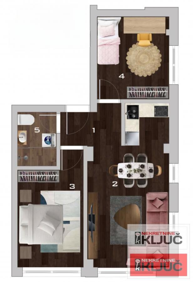 ADICE, 49m2, Dvoiposoban, Izgradnja 1