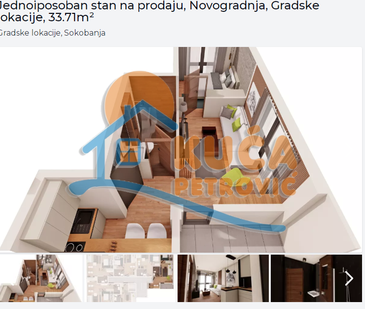 četvorosoban stan, 33.71 m2, Sokobanja ID: p-013163 4