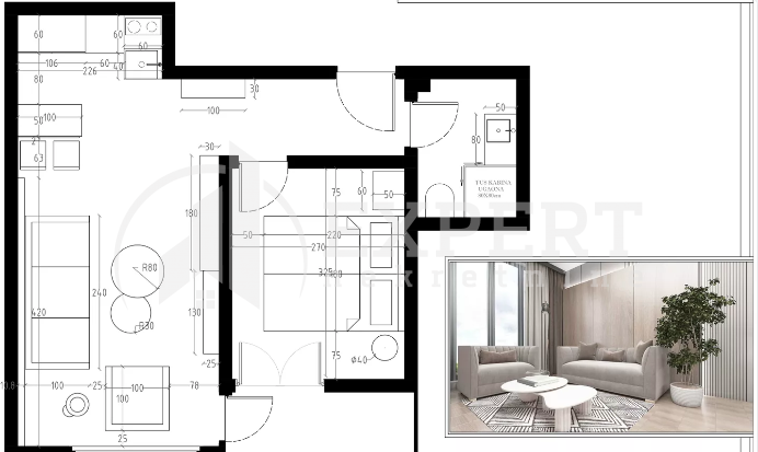 četvorosoban stan, 39.03 m2, Sokobanja ID: p-013155 4