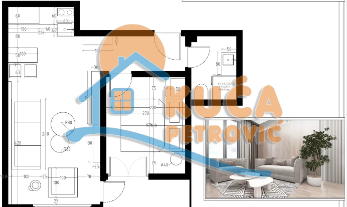 četvorosoban stan, 39.03 m2, Sokobanja ID: p-013155 4