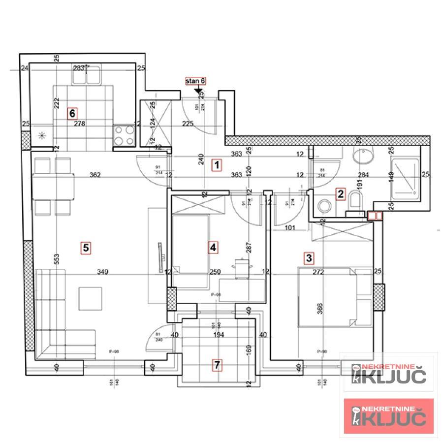 PODBARA, 57m2, Dvoiposoban sa pdv, Izgradnja 1