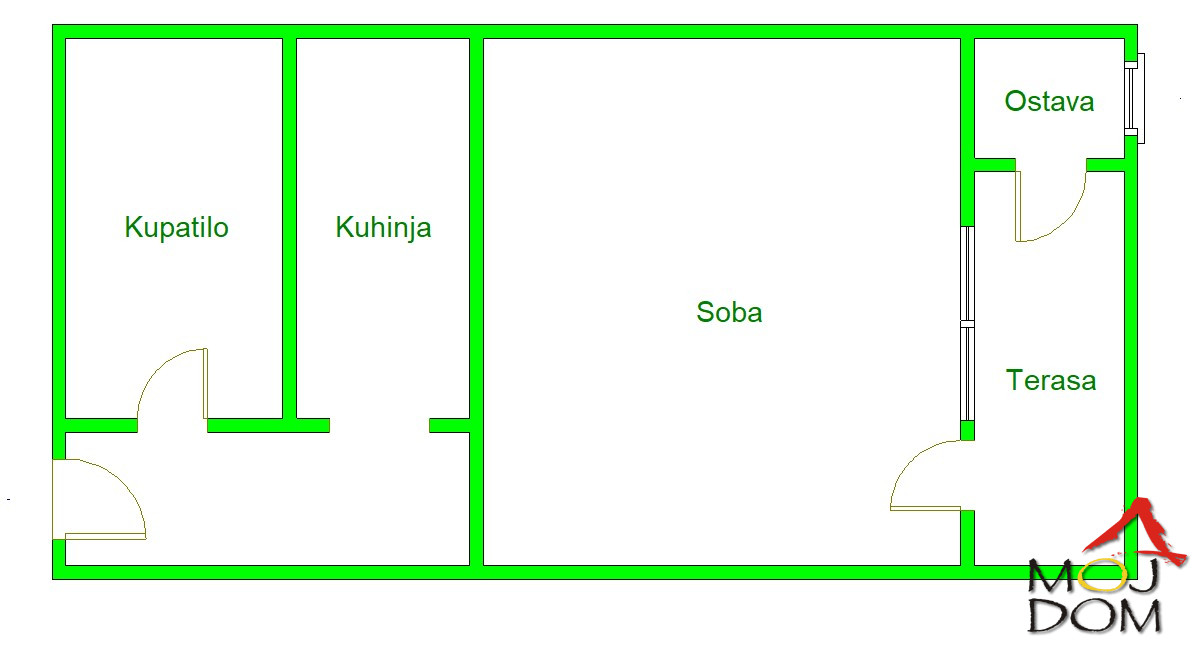 Stan,NOVI SAD,ROTKVARIJA,kv: 32, € 107000, ID: 1029621 12