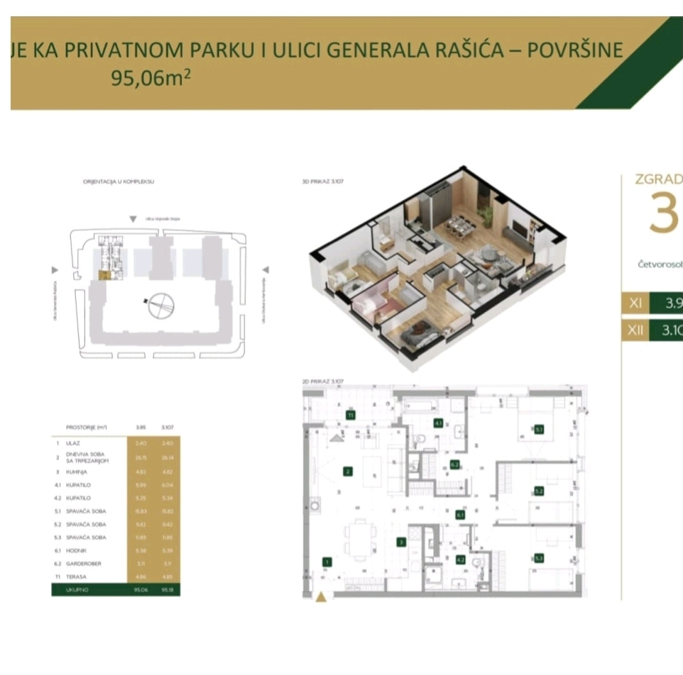 Fantastičan četvorosoban stan u Voždovim Kapijiama lux 3