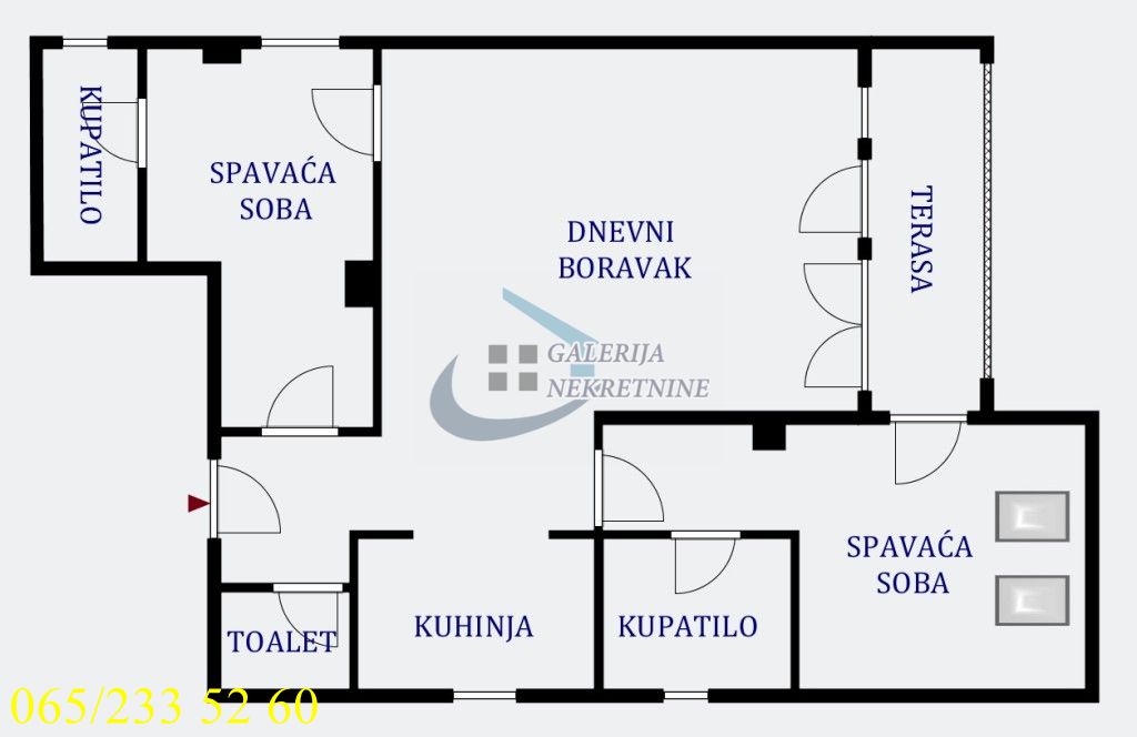 Voždovac  Lekino brdo    Strumička 85m2 3