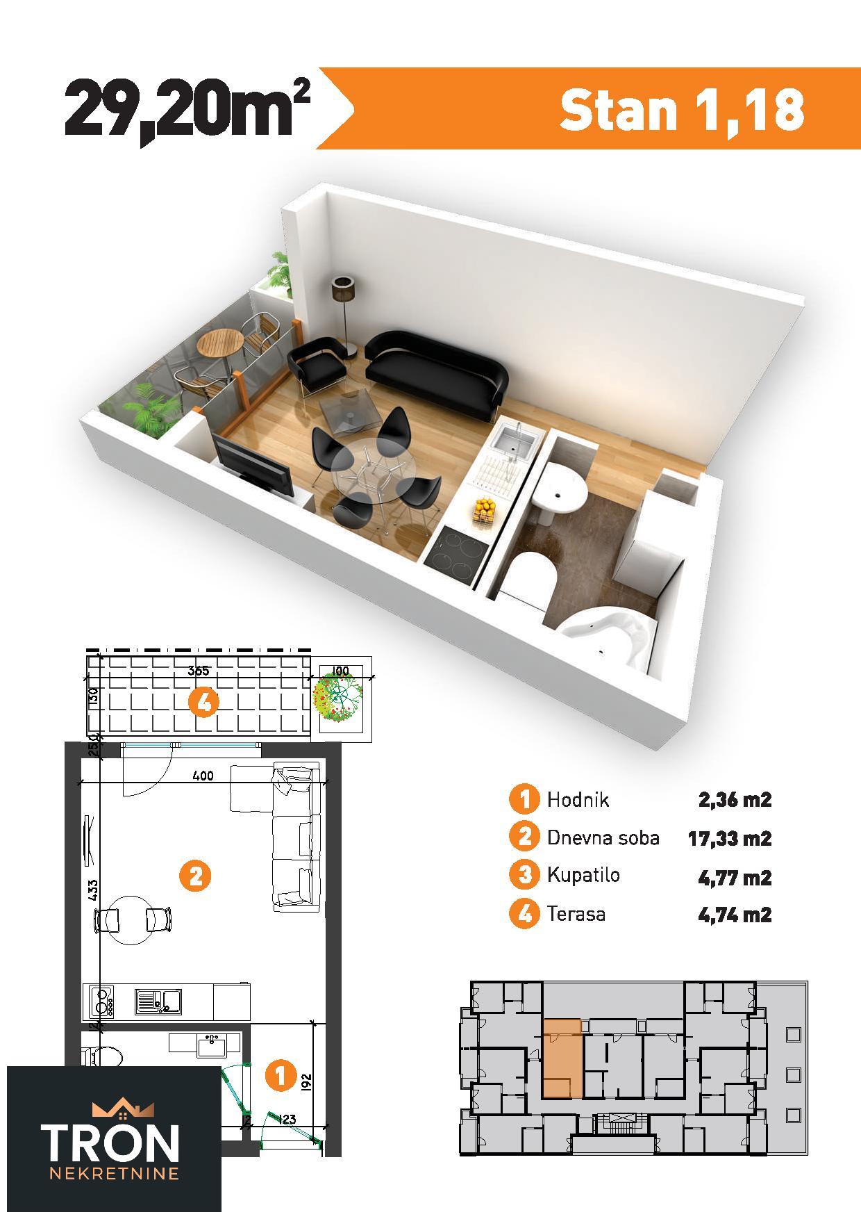 Stanovi u izgradnji kod kružnog toka  29 20m2 4