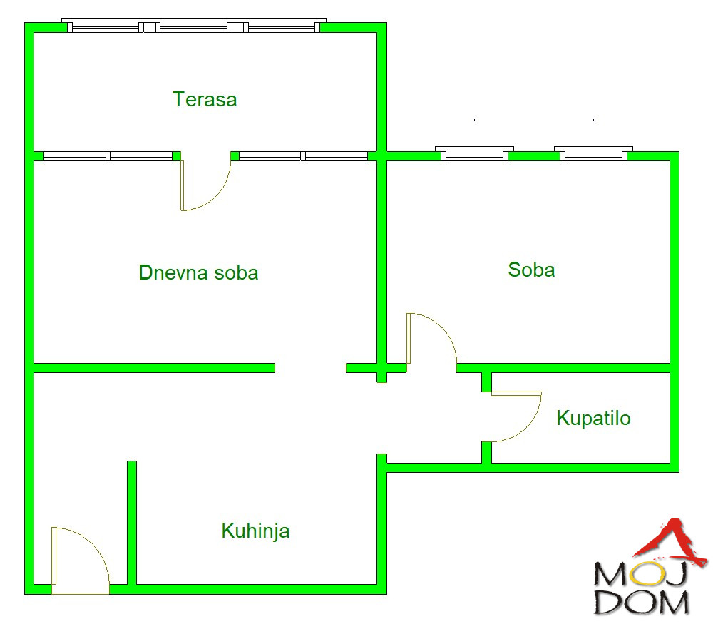 Stan,NOVI SAD,GRBAVICA,kv: 57, € 133900, ID: 1029803 9