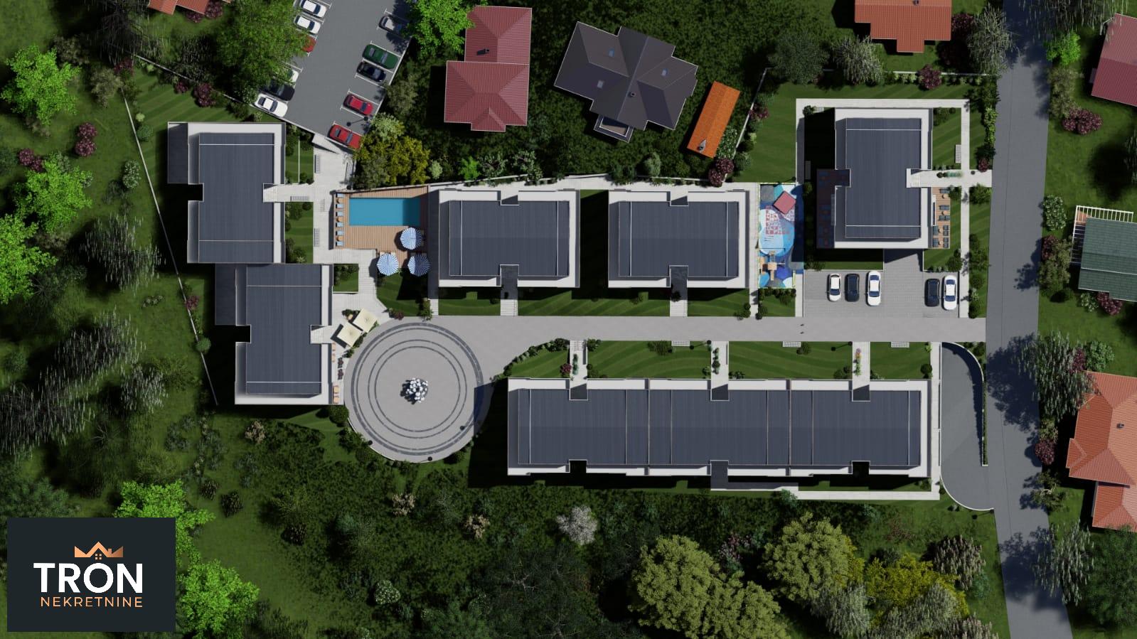 Luksuzni stanovi sa bazenima  48 78m2 4