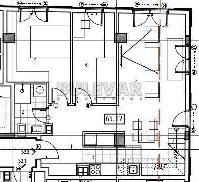 Trosoban stan, 130.12 m2, Dom zdravlja, Vojvode Tankosića ID: p-013393 8